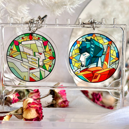 [In-stock]Megastar Stained Glass Key Chain