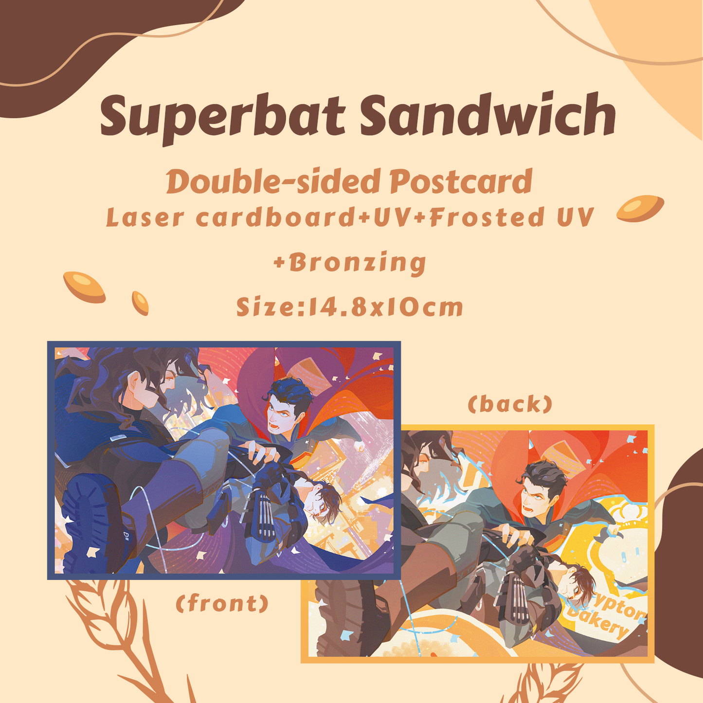 Superbat Sandwich Postcard/Color Paper