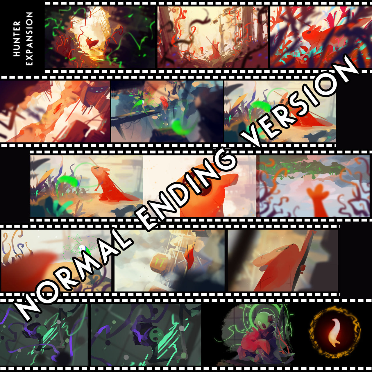 Hunter Expantion Illustration Film Strip