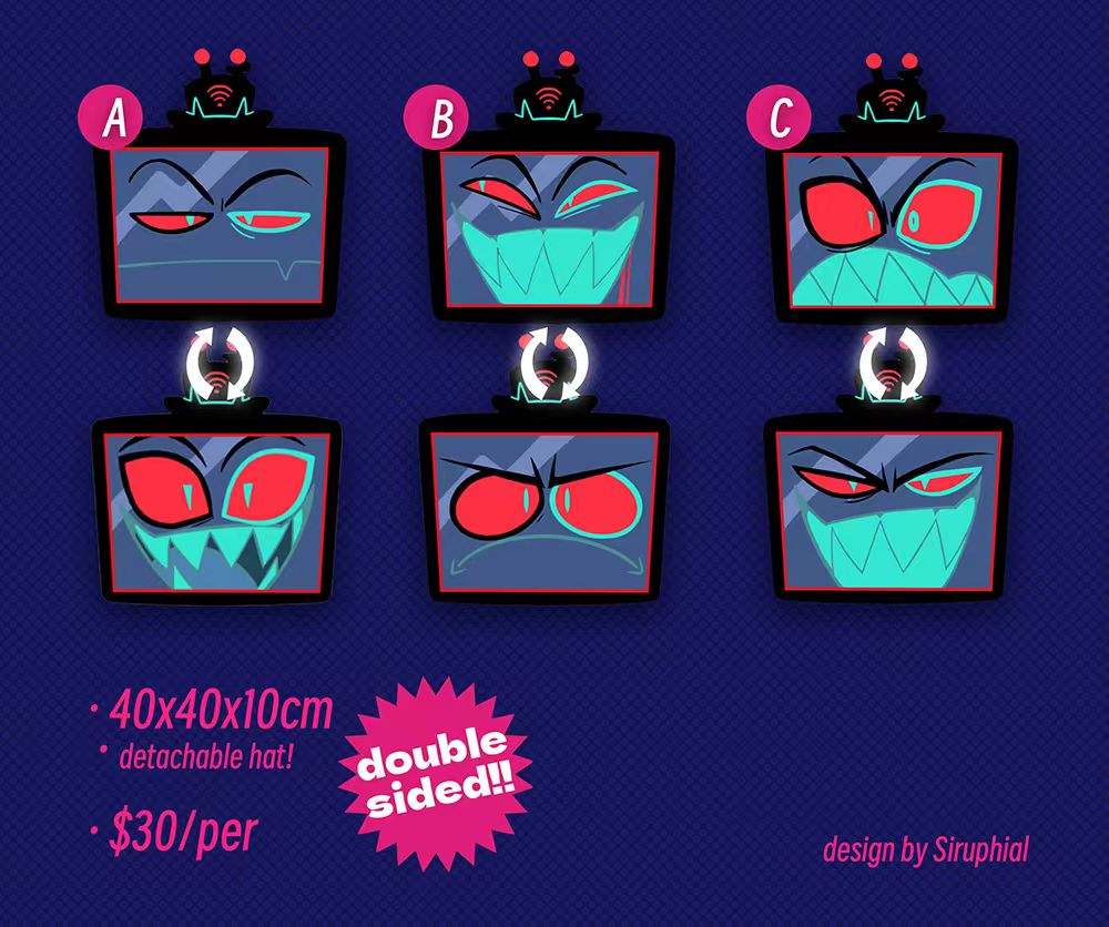 [Pre-order] Vox faces plush pillow-New Version&Old Version