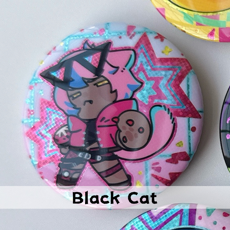 FINALFANTASY XIV FFXIV The Arcadion 58mm Double-Sided Holographic Badge