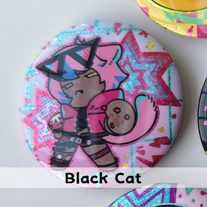 FINALFANTASY XIV FFXIV The Arcadion 58mm Double-Sided Holographic Badge