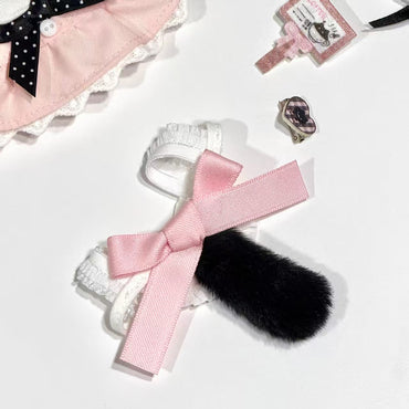 [In-stock]10cm Mini Plushie outfit-Blackpink Little Maid Outfit