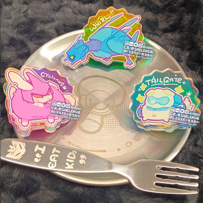 Whirl & Tailgate & Cyclonus Acrylic Clips set