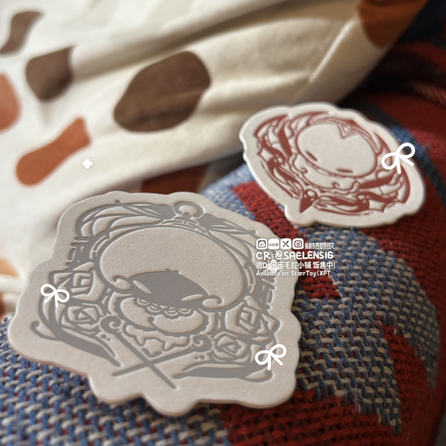 Silksong Hornet & Lace Paper Pin