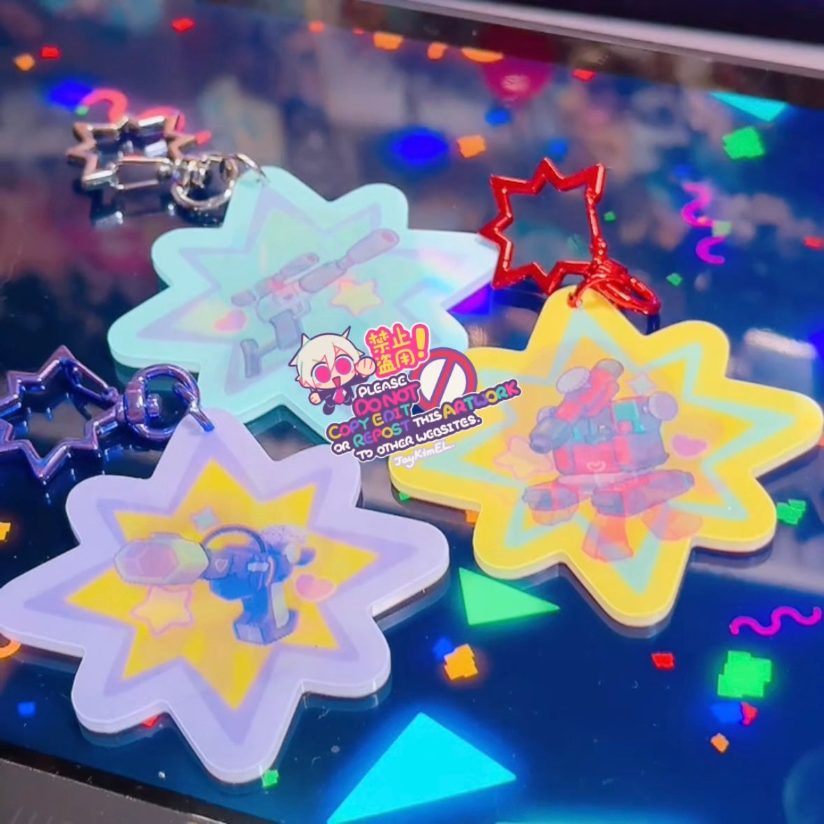 G1 Lenticular Acrylic Charm Megatron Shockwave Perceptor