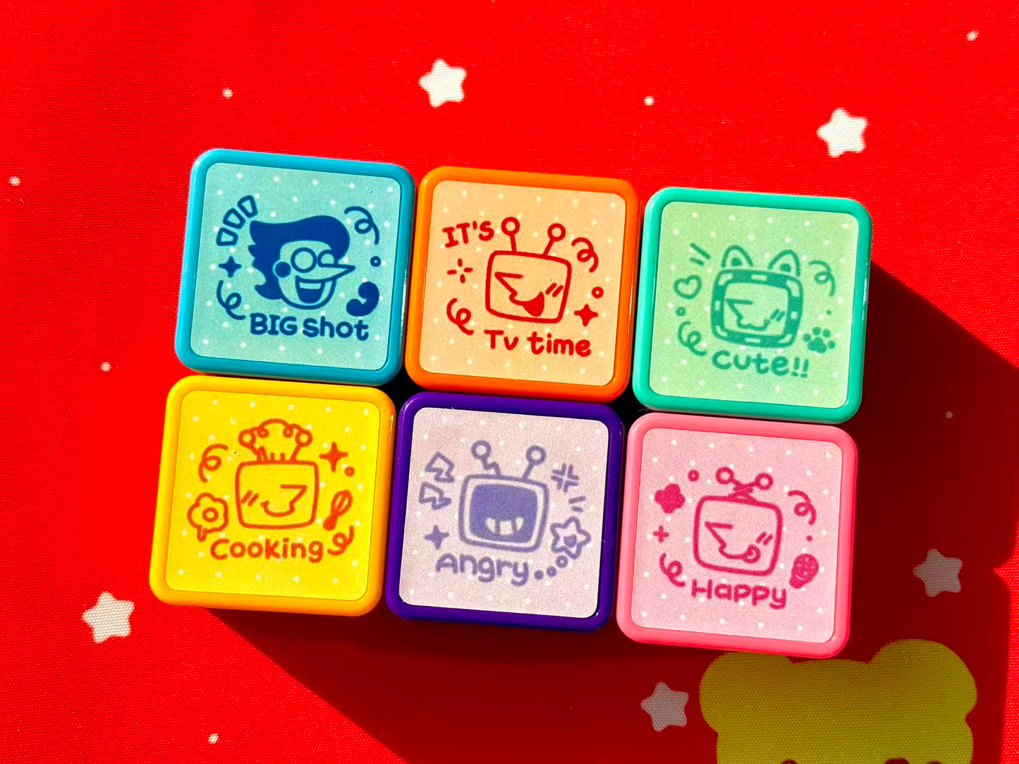 【Deltarune】Tenna+Spamton Small Seal Set (6-Piece Collection)