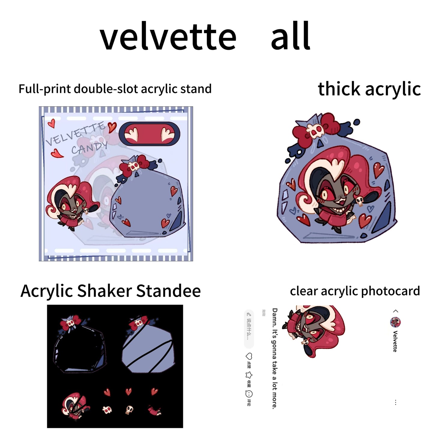 [Pre-order]Hazbin Hotel:Alastor,Lucifer,vees,candy bag acrylic products