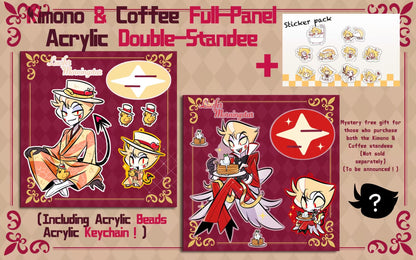 [Pre-order] Kimono/Café Lucifer Standee and Keychain