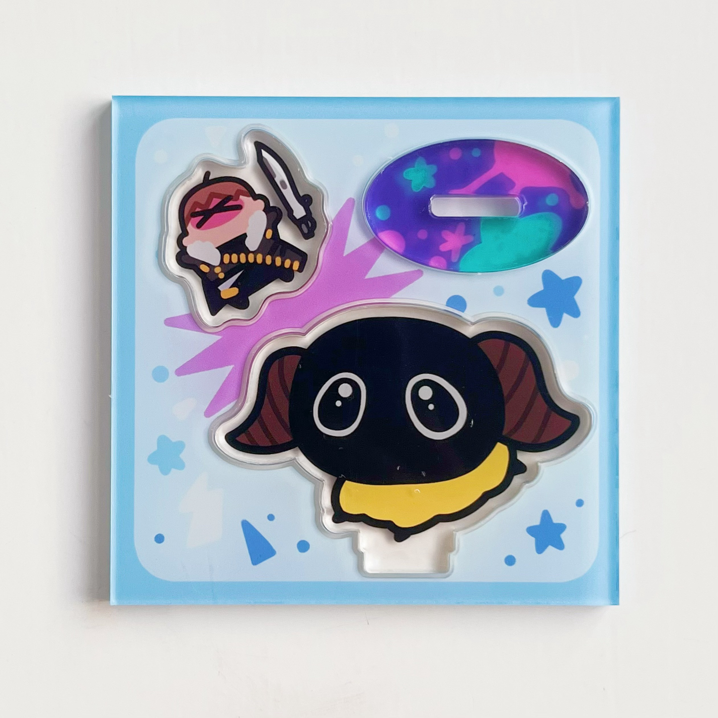 FINALFANTASY XIV FFXIV YAN/Warrior of Light Rotating Chibi Acrylic Standee