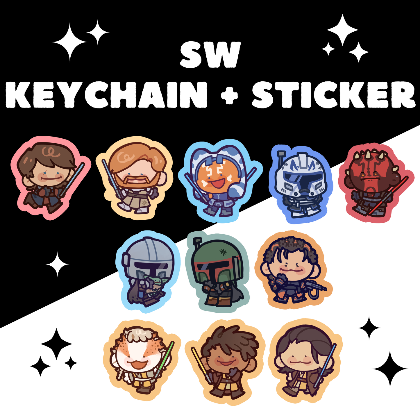 [Pre-order]SW Keychain/Stickers