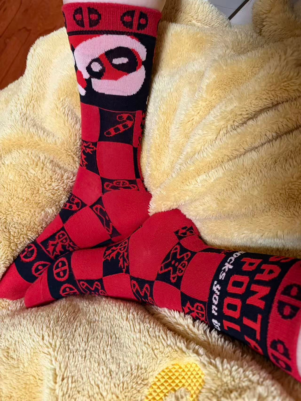 Dp fan-made content Christmas socks