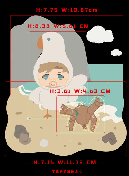 [Pre-order] Hi~Rocky and Grace Acrylic Scene Standee