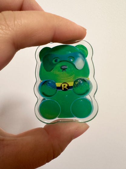 Superhero Bear Fruit Gummy Pouch