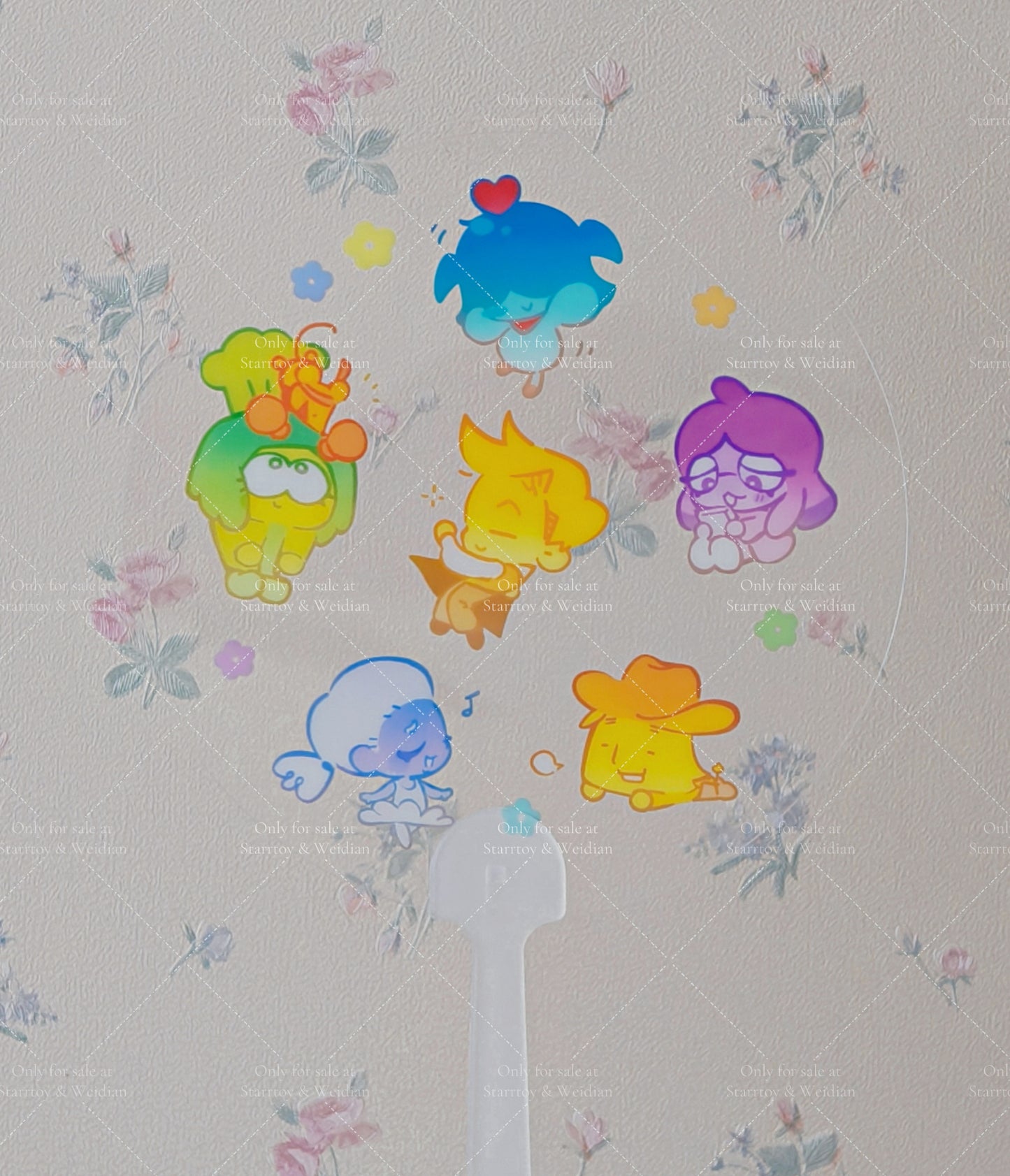 [Pre-order] Flowers Plastic Fan