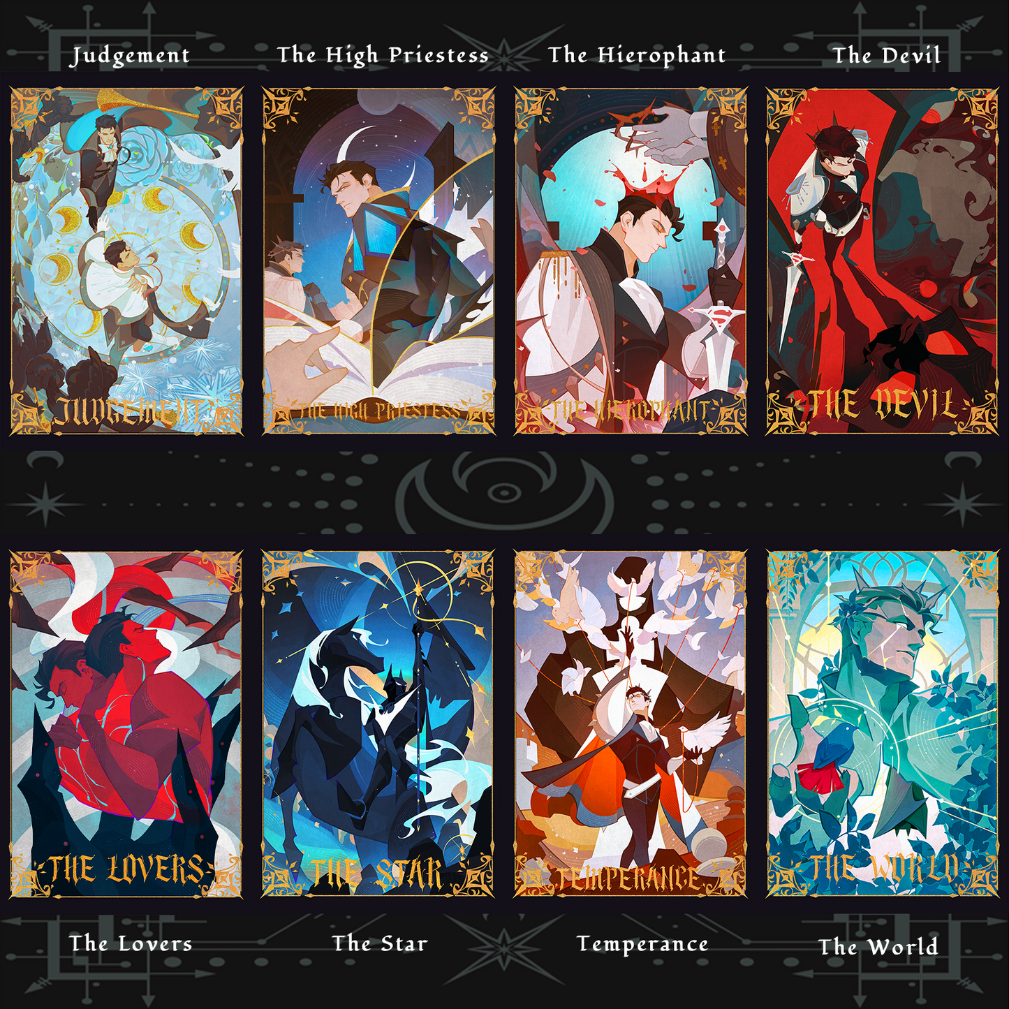 Lord Superbat Tarot Postcard Set