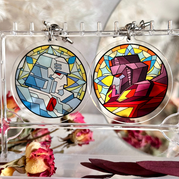 [In-stock]Megastar Stained Glass Key Chain