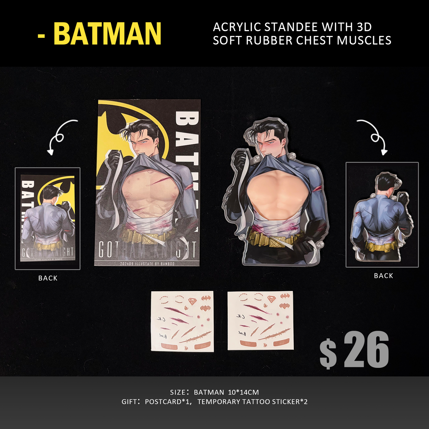[Pre-order] Acrylic Standee with 3D Soft Rubber Chest Muscles