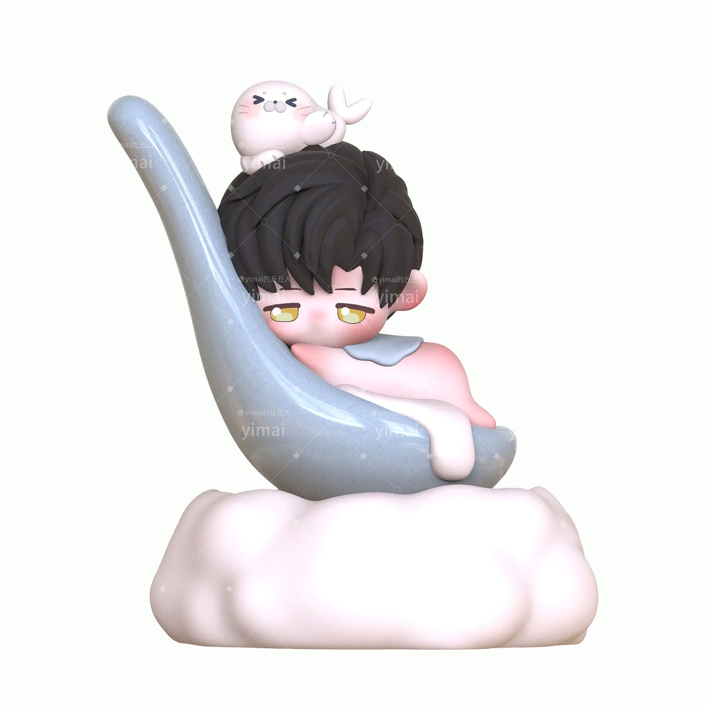 [Pre-order] Rotatable Glutinous Rice Ball Lying Chibi Figure