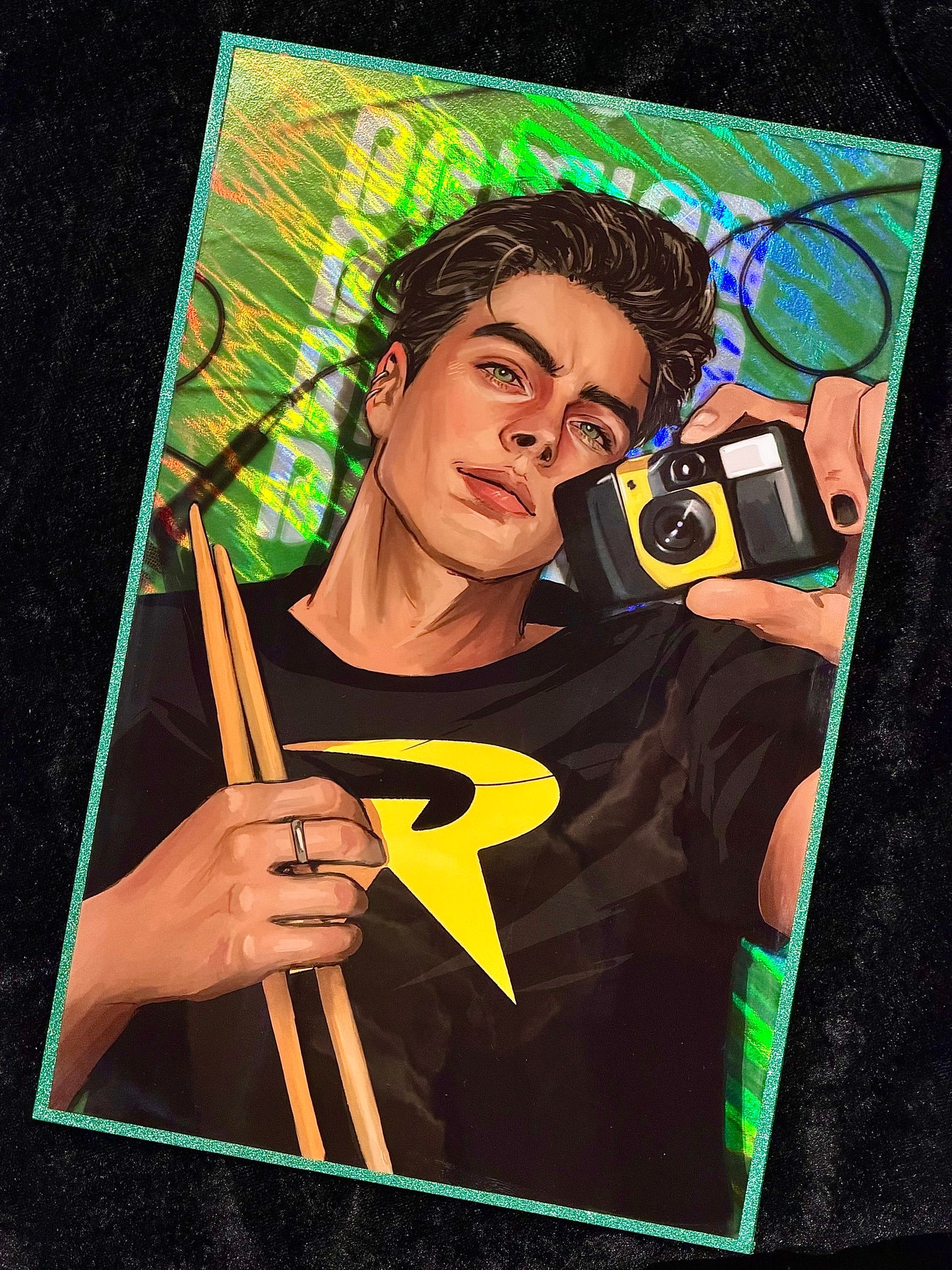 [Pre-order] BATBOYS Flame Holographic Acrylic Shikishi