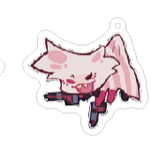 [Instock] ChiBi Laser Acrylic Keychain