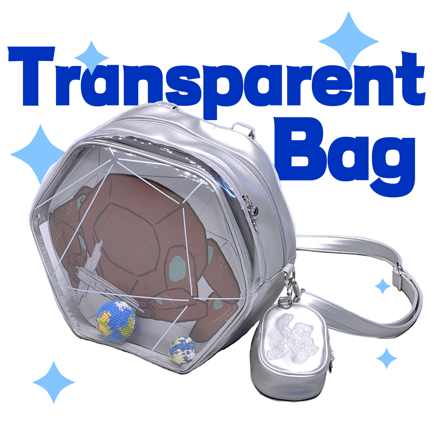 [Pre-order] Rocky Transparent bag & Plushie bag