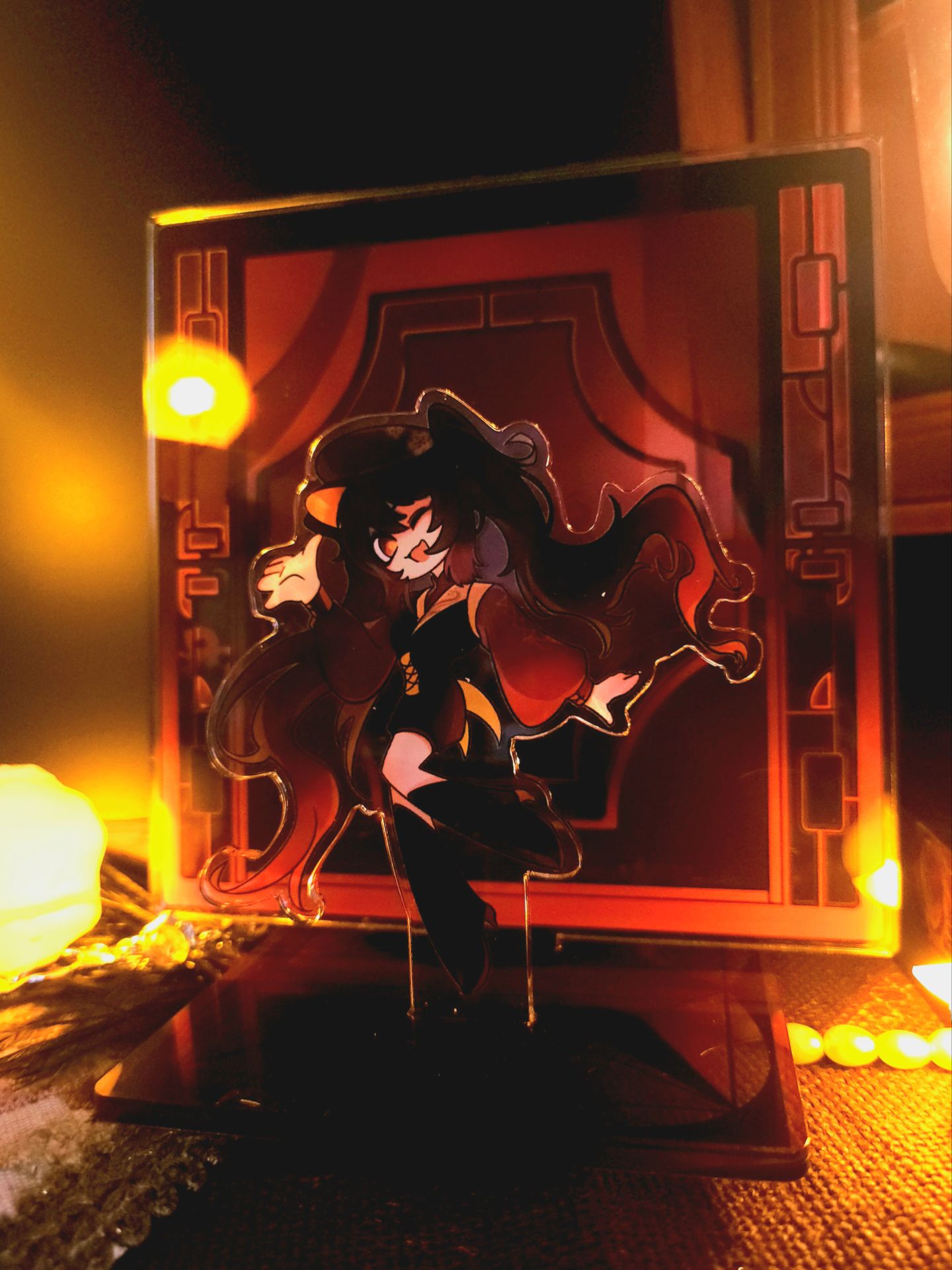 [Instock]Genshin Mafia Laminated Stained Glass Acrylic Standee