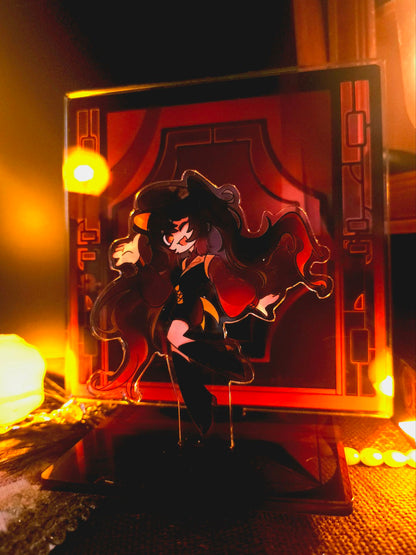 [Instock]Genshin Mafia Laminated Stained Glass Acrylic Standee