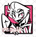 [Pre-order] Monochrome square Metal Pins & Keychains