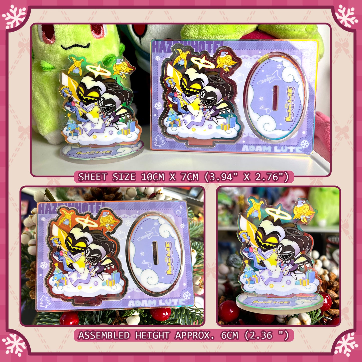 Hazbin Hotel-Hazbin Holiday🎄-Raised Acrylic Standee