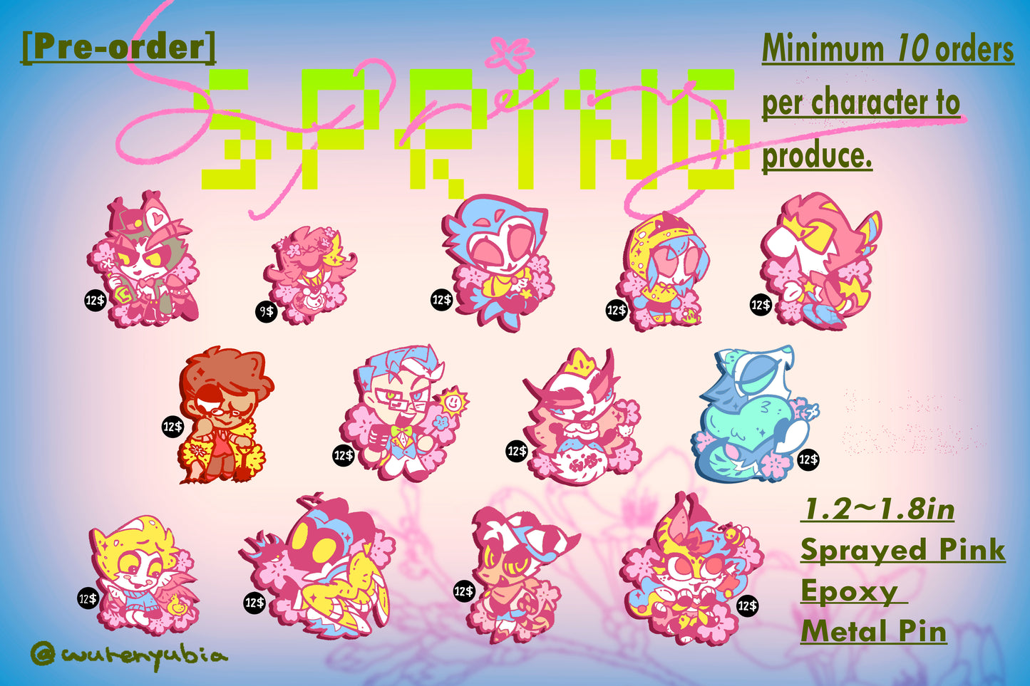 [Pre-order]March Spring Metal Pin