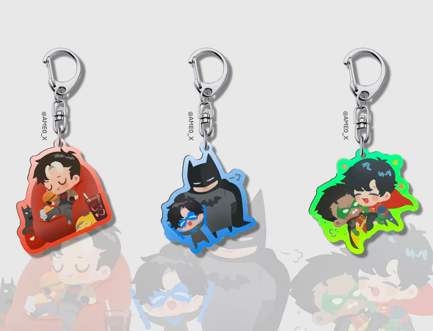 [In-Stock] DC-Glitter Keychain