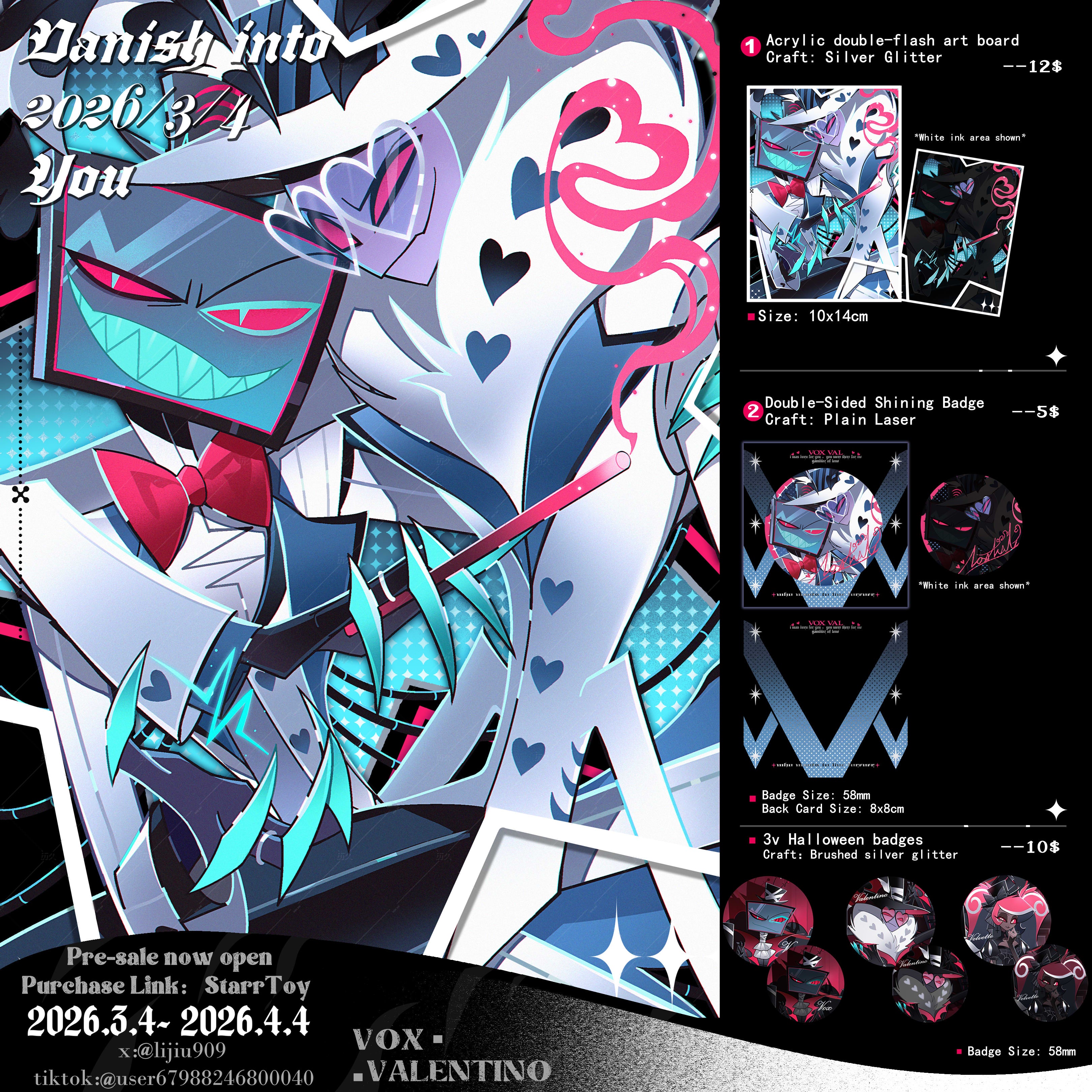 Pre-sale]HH-VoxVal Acrylic & Badge Products – StarrToy