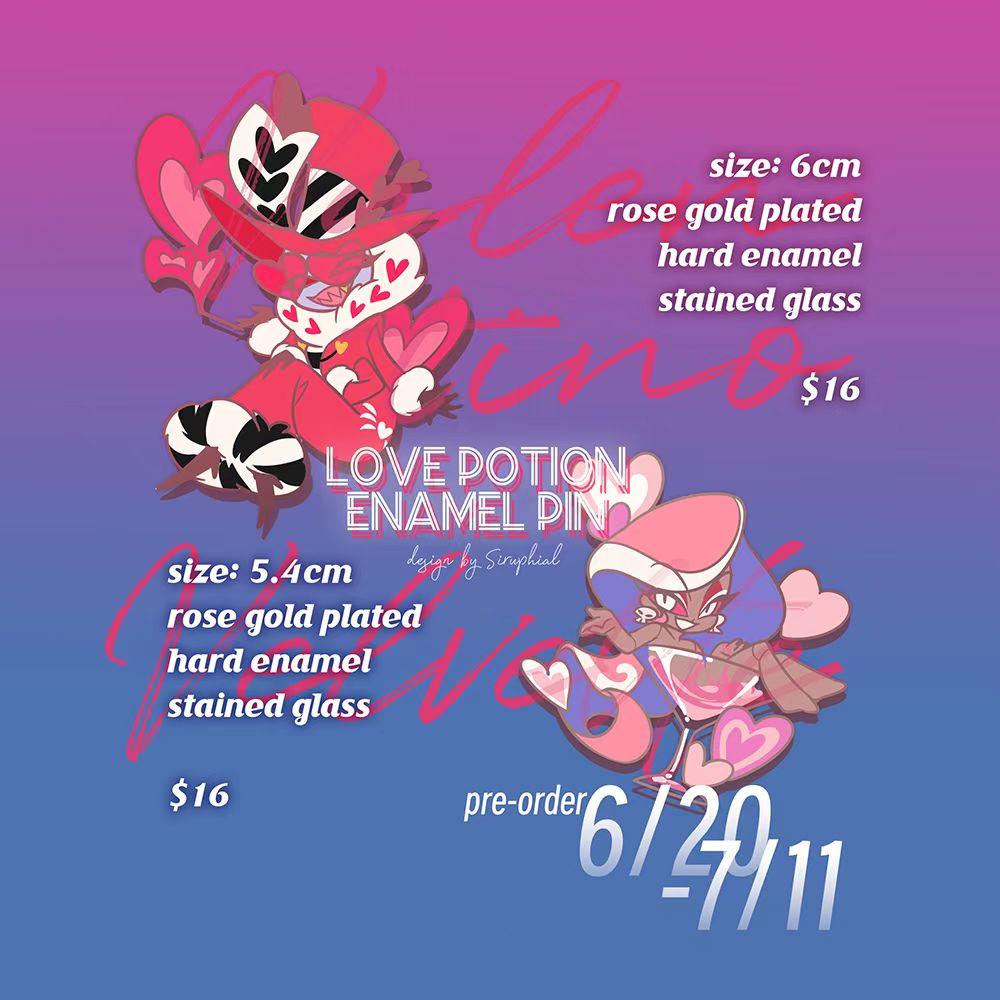 In Stock Love Potion Series enamel pin