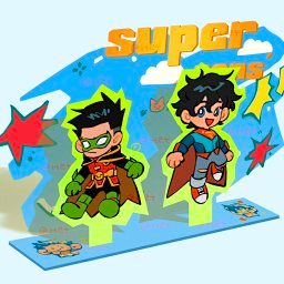 [Pre-order] Super Sons Standee & Photo Stick 2-in-1