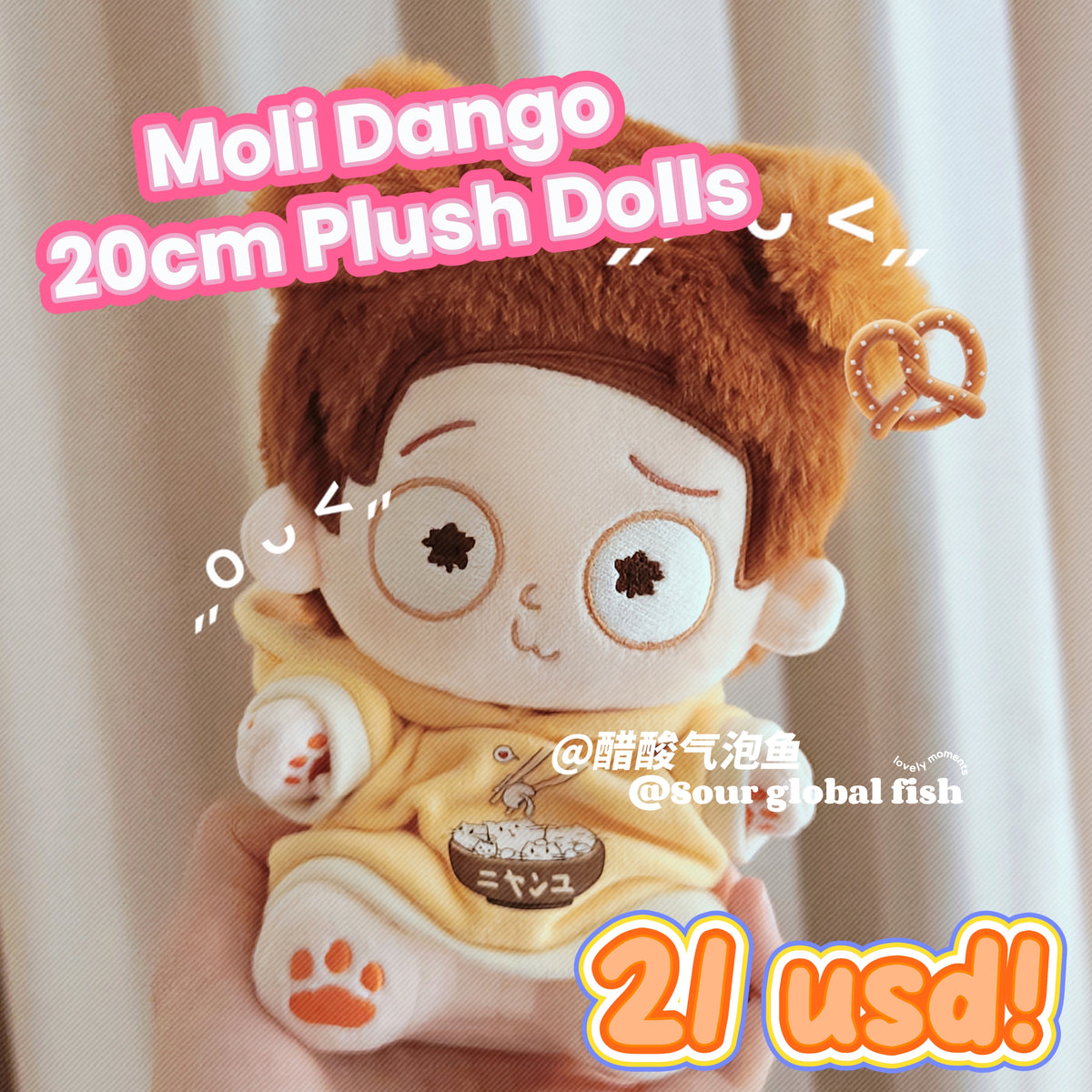 [Pre-sale]Moli Dango 20cm Plush Dolls