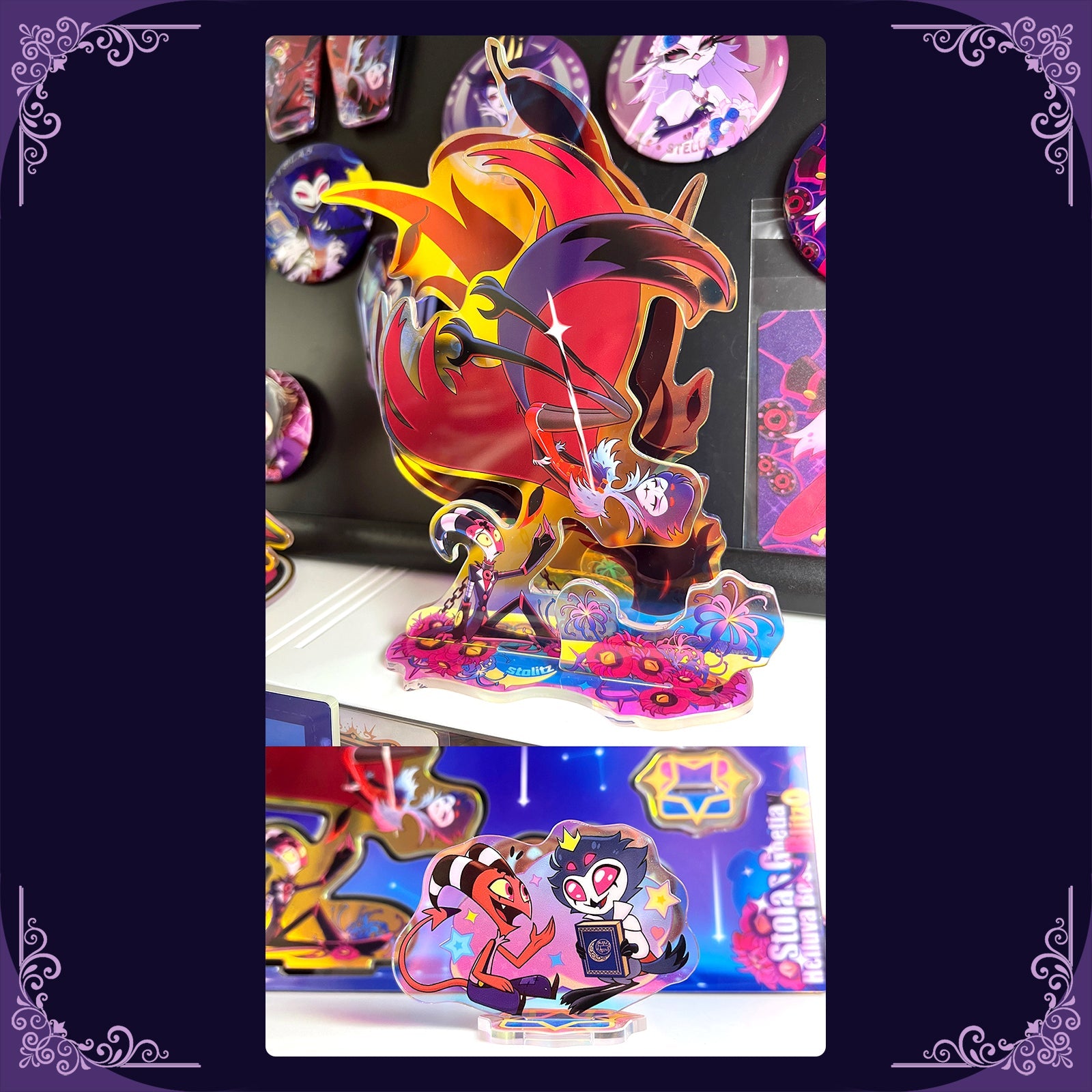 Helluva Boss stolitz-Fan Art Acrylic Standee-Couple Series – StarrToy