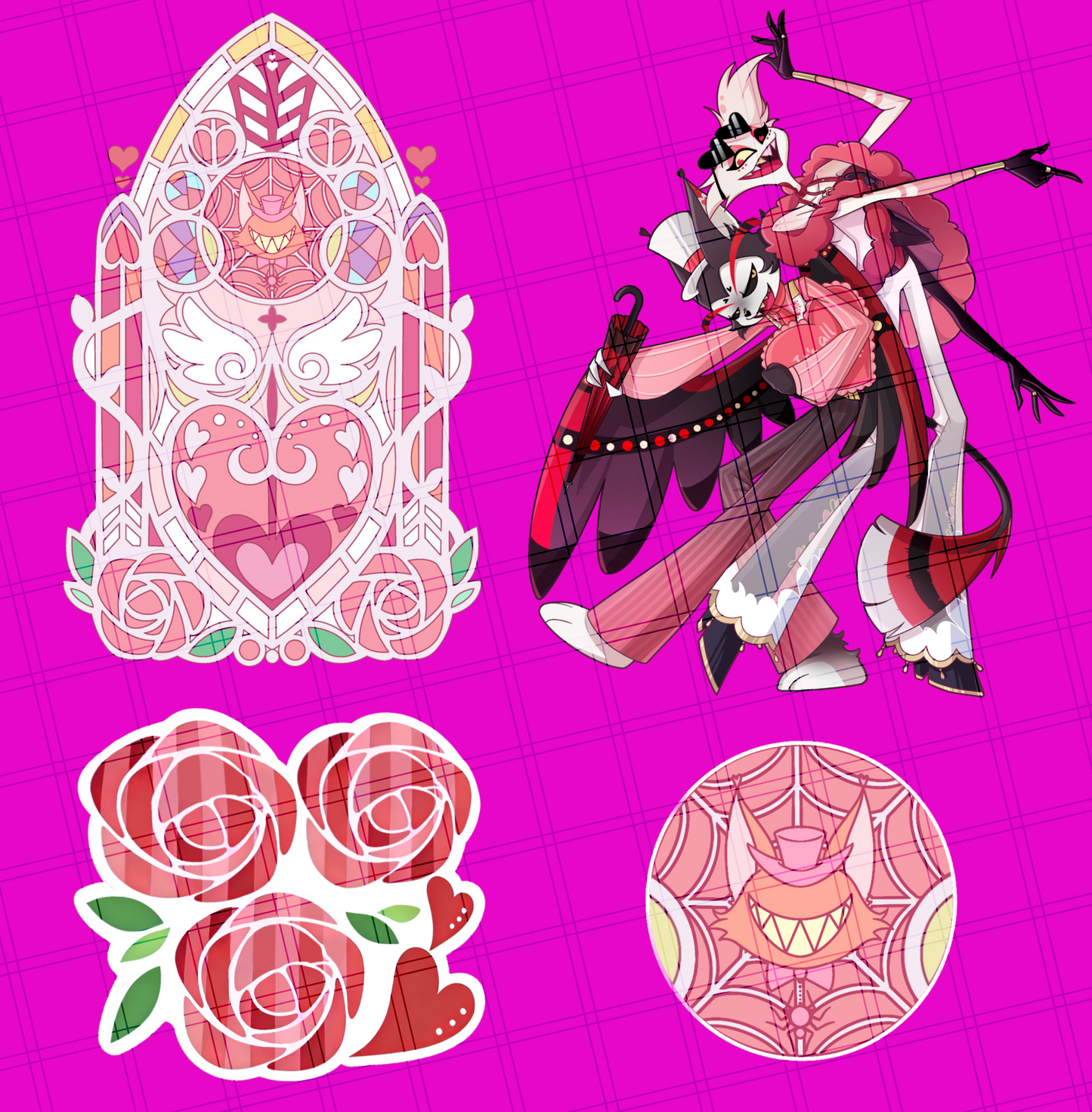 [pre-order]HUSKERDUST-2026 Valentine's Day Husk & Angel Dust Standee