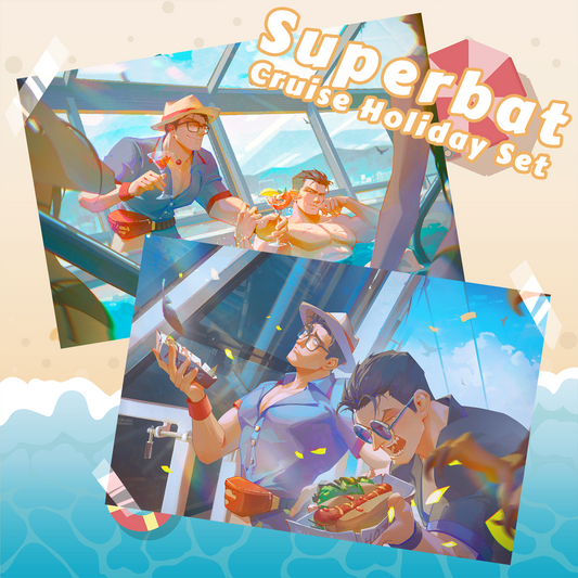 Superbat Cruise Holiday Postcard/Color Paper Set