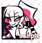 [Pre-order] Monochrome square Metal Pins & Keychains