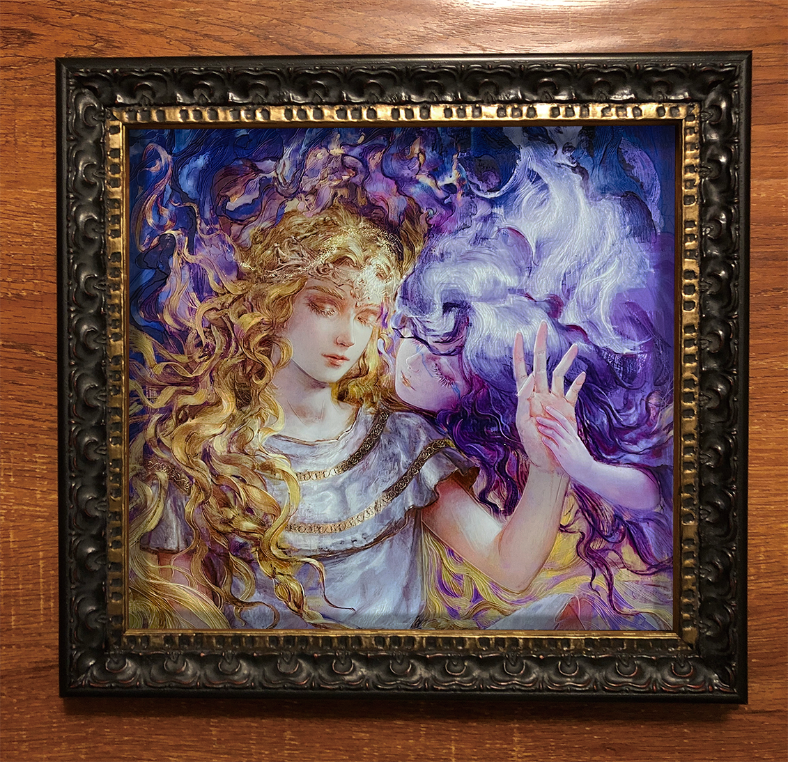 エルデンリング ミケラ＆トリーナ レリーフ吊り下げ絵画