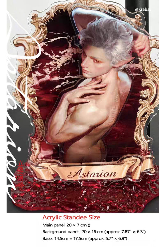 Astarion“Crimson Bath” Collection：Acrylic Standee + Badge Set