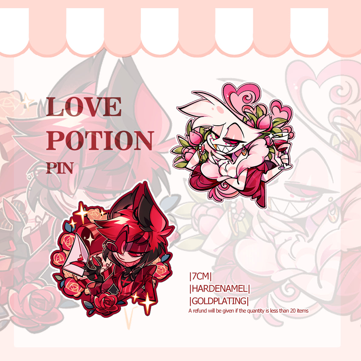 [Pre-sale]LOVE POTION PIN（ALA&AD)