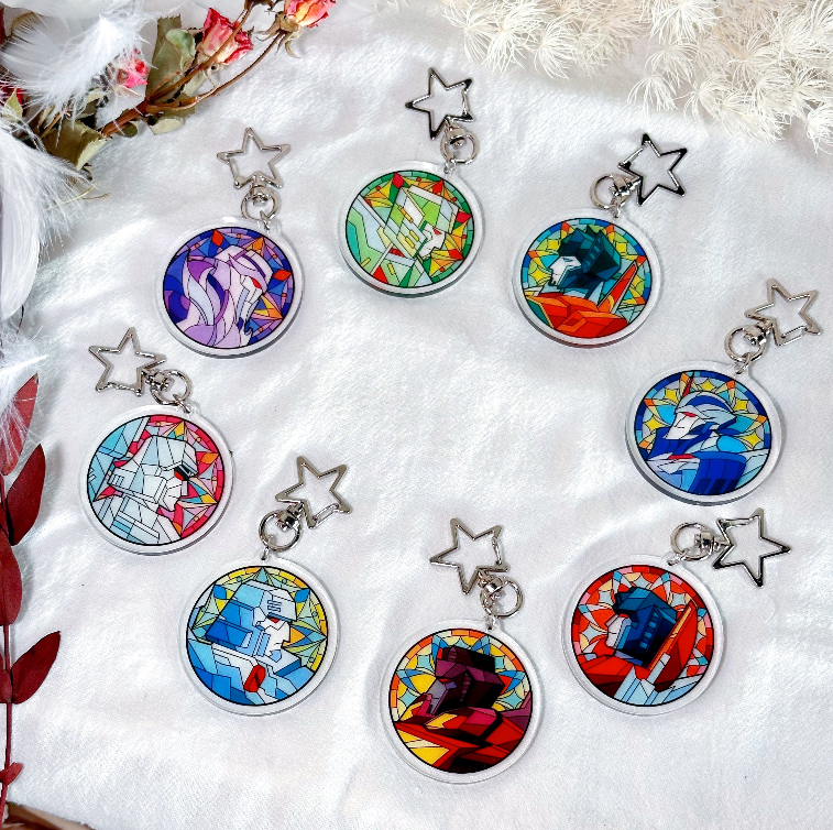 [In-stock]Megastar Stained Glass Key Chain