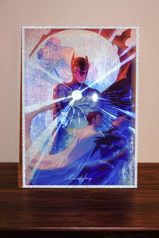 [In Stock] Three Spirits-Superbat/Justice Lords Acrylic Glitter Shikishi Art Board