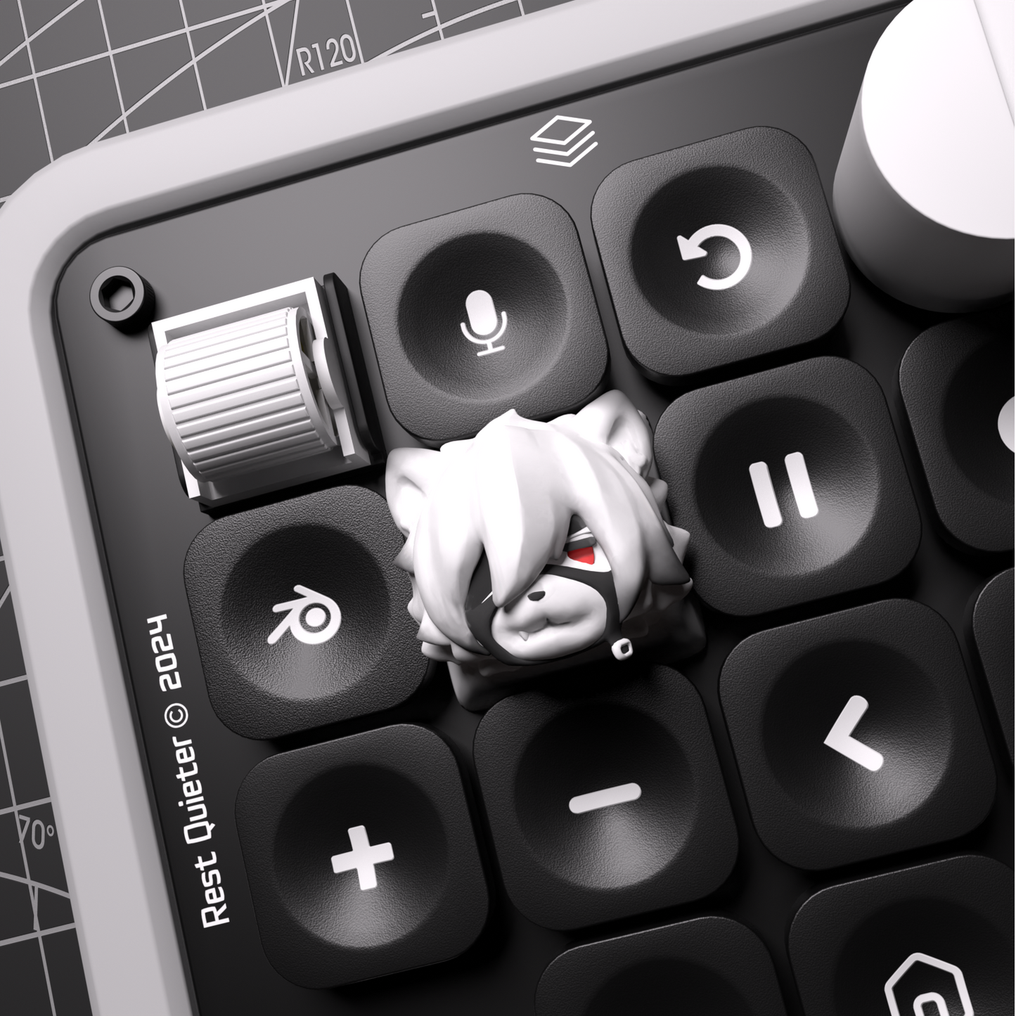 [Instock]Handmade Resin Keycap – Victoria Housekeeping, Von Lycaon