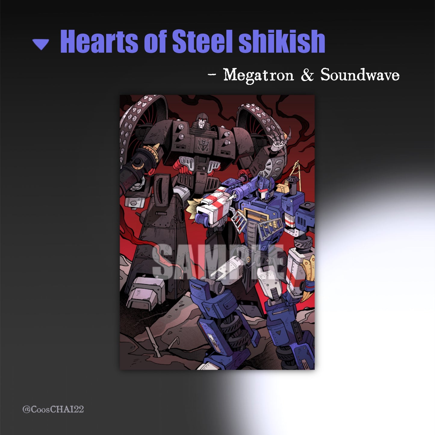 [Pre-order] Hearts of Steel shikish