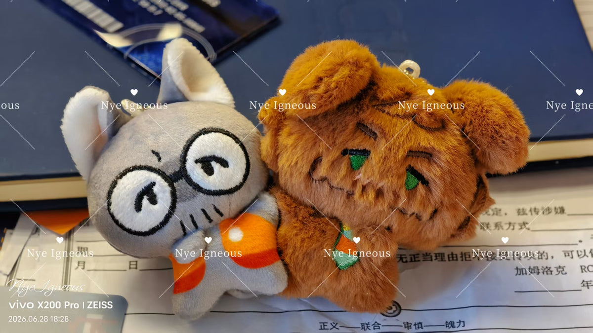[Pre-order] Kittysuragi and Harripup  flop-style chibi plush