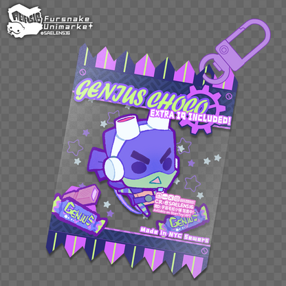 ROTTMNT Candy Bag Shaker Keychain Puffy Squishy PVC Charm