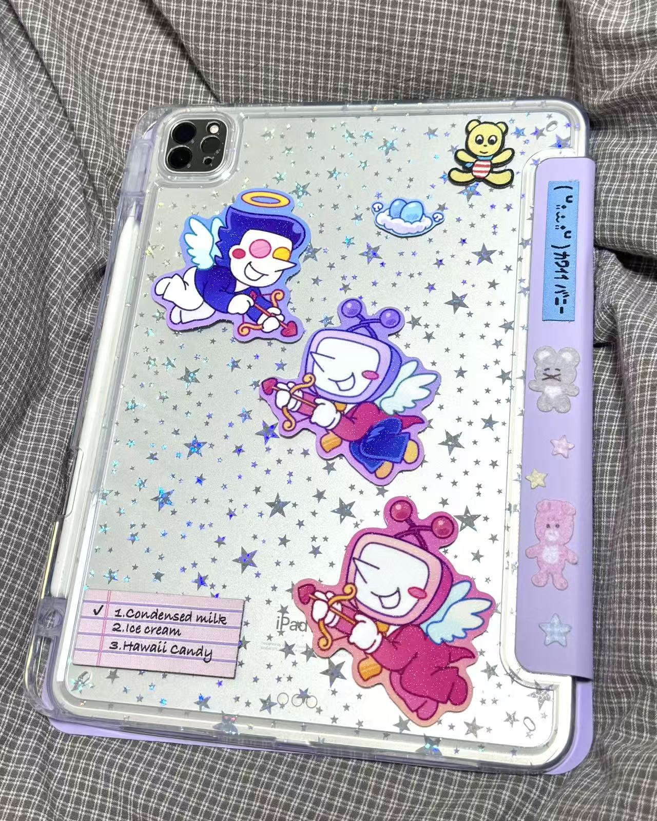 【Spamtenna】Glitter powder frosted small stickers